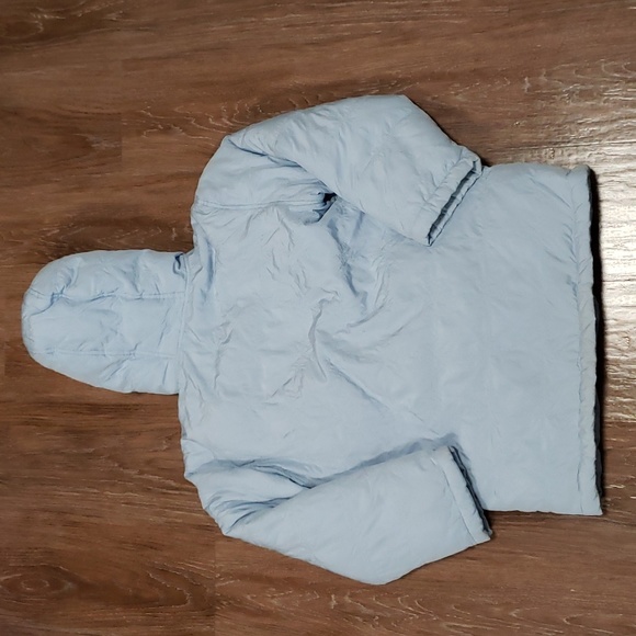 (L) GAP Youth Girl's Plush Lined Cozy Embroidered Coat Outdoor Insulation Hooded - Picture 8 of 10